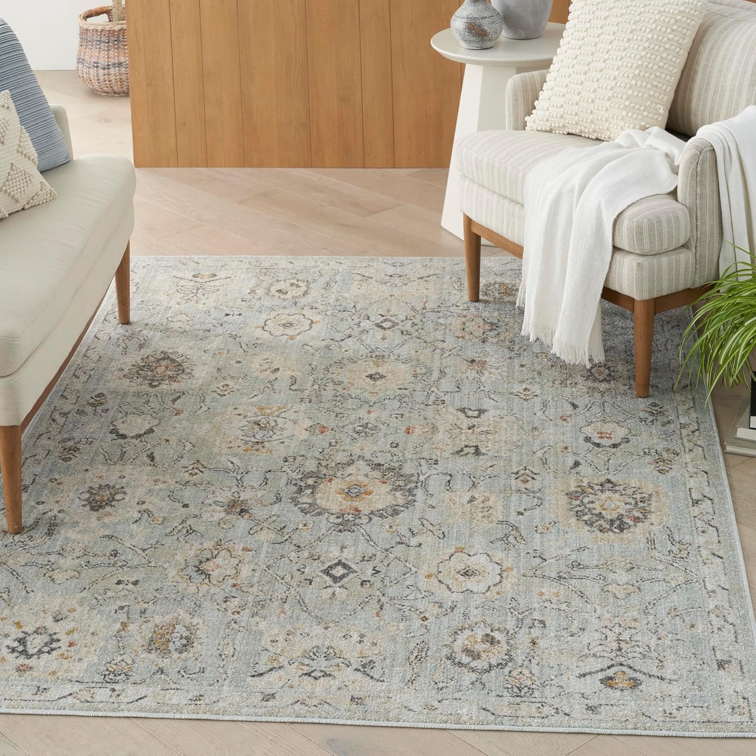Mint Oushak Area Rug
