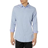 Amazon Essentials Camicia Elegante Elasticizzata a Maniche Lunghe e Antipiega Vestibilità Regolare Uomo