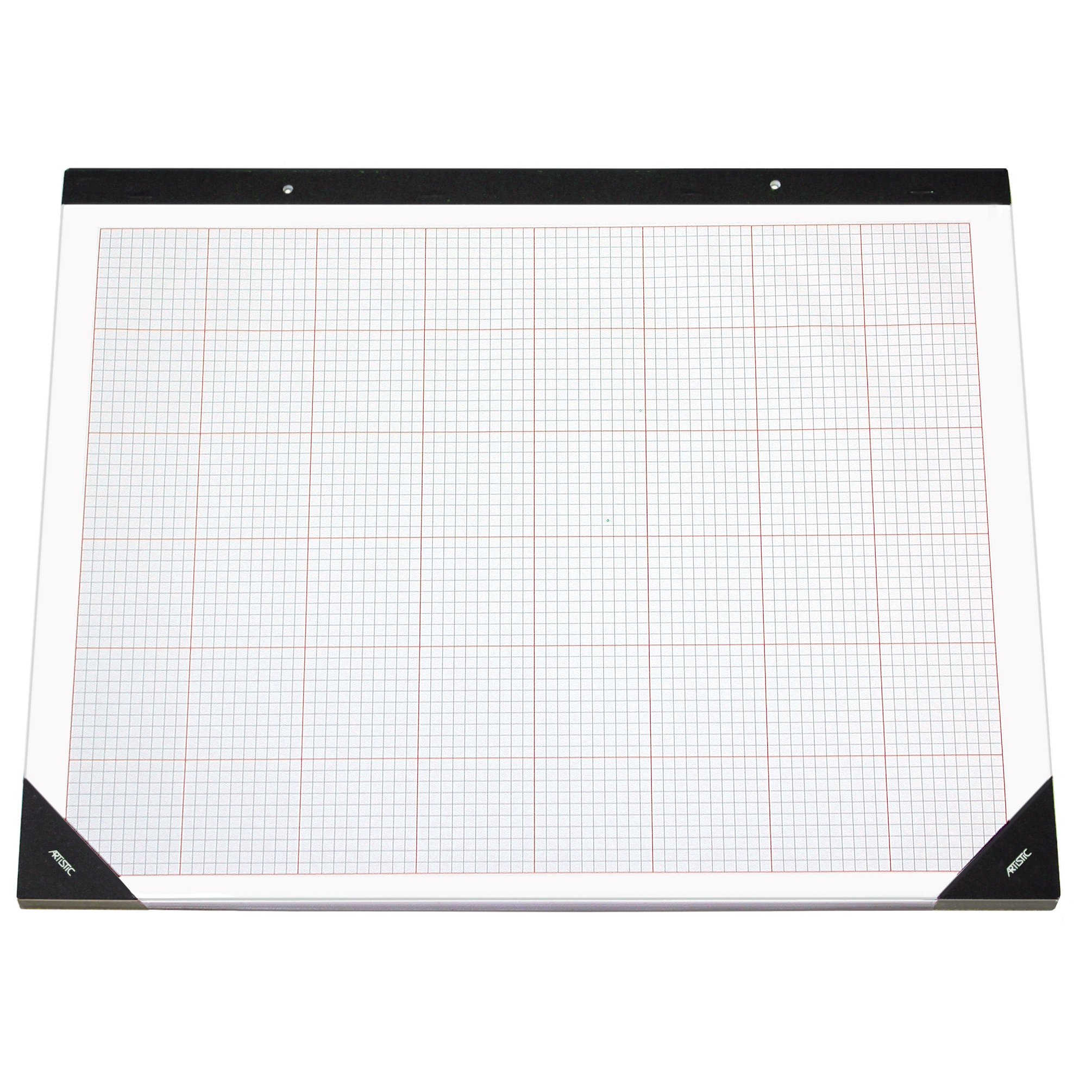 Artistic 17" x 22" Quad Lined Paper Desk Pad, White Paper