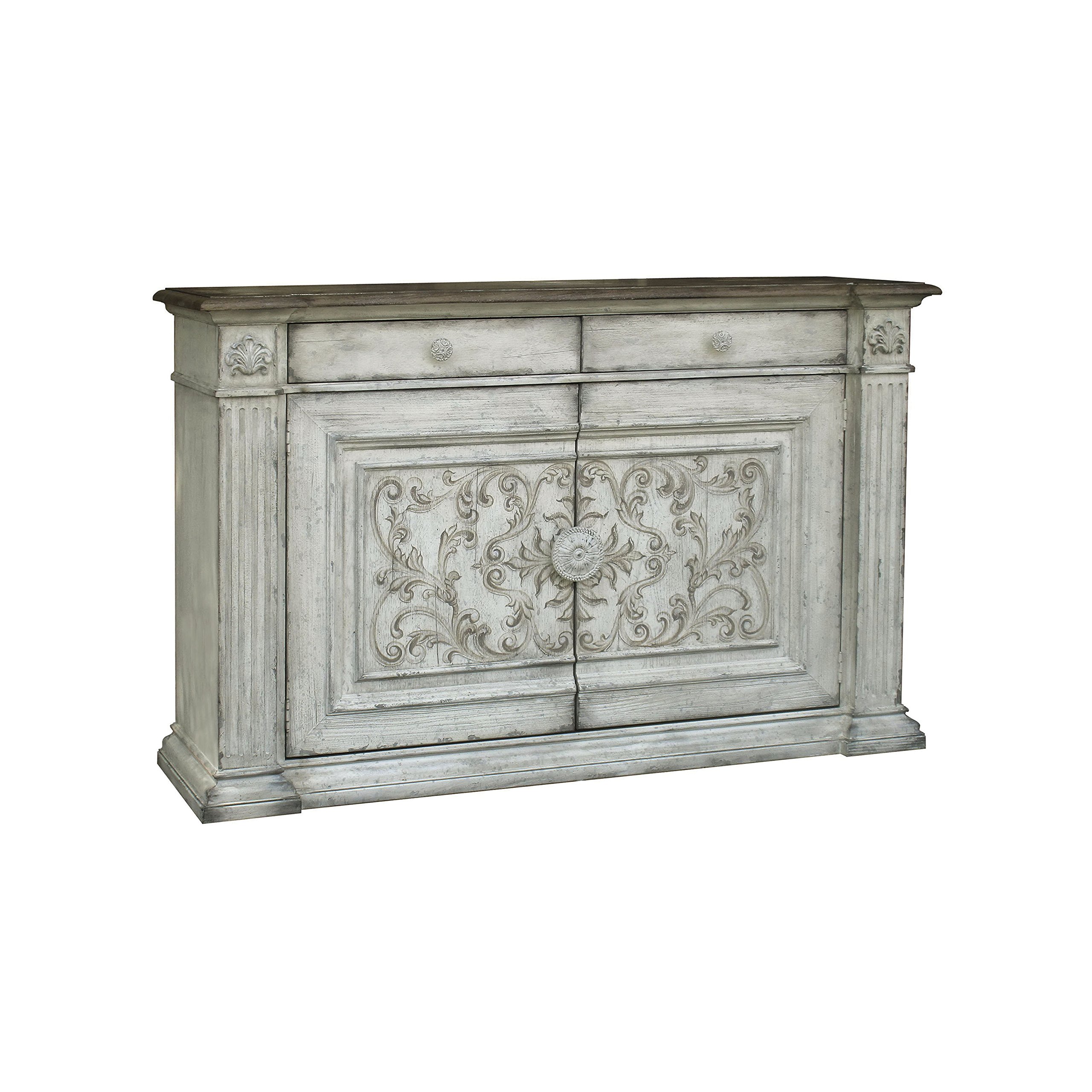 Sponsored Ad - Right2Home 2 Door 2 Shelf Storage Server Sideboard Buffet Console Table, White
