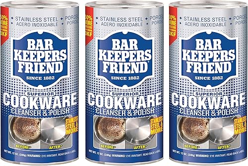 Bar Keepers Friend Utensilios de cocina limpiador Polaco Powder12oz Cada uno puede 02767 Blanco 3