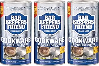 Bar Keeper's Friend Cookware Cleanser & Polish, 12 oz (3-Pack)