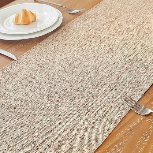 Miniatura 8 de Laolitou Camino de mesa rústico con borlas, camino de mesa navideño bohemio de 72 pulgadas de largo para fiestas de vacaciones, bodas y decoración