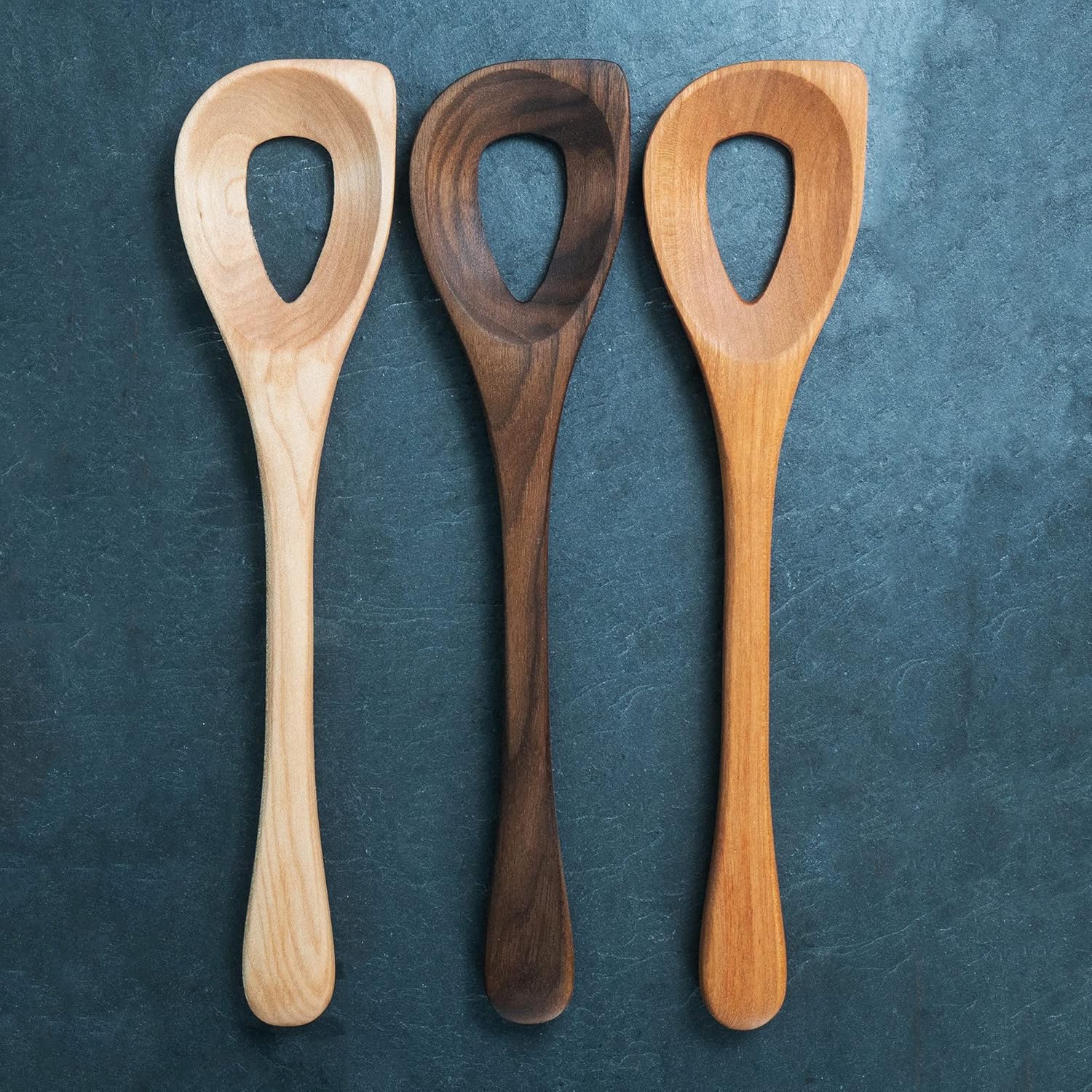 Italian Risotto Spoon - Handmade in the USA - Lancaster Wooden Spoons, 12” Rice Stirring Spoon
