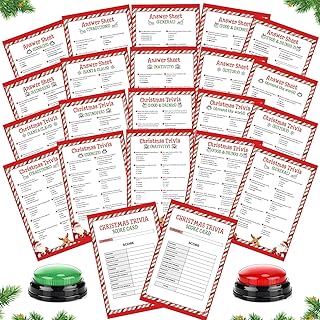 Christmas Friendly Feud Games for Adults with 2 Buzzers Christmas Trivia...