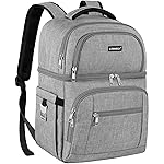 Cooler Backpack,Insulated Backpack Cooler Leakproof Double Deck Cooler Bag for Men Women RFID Lunch Backpack