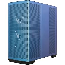 APNX C1-R Mid-Tower ATX High Airflow PC Case, 4 x 120mm Black Fans, 11 Fan Slots, 360mm Radiator Support, Back-Connect Motherboard Support, Tempered Glass Panel, Cable Management, Type-C, ChromaFlair
