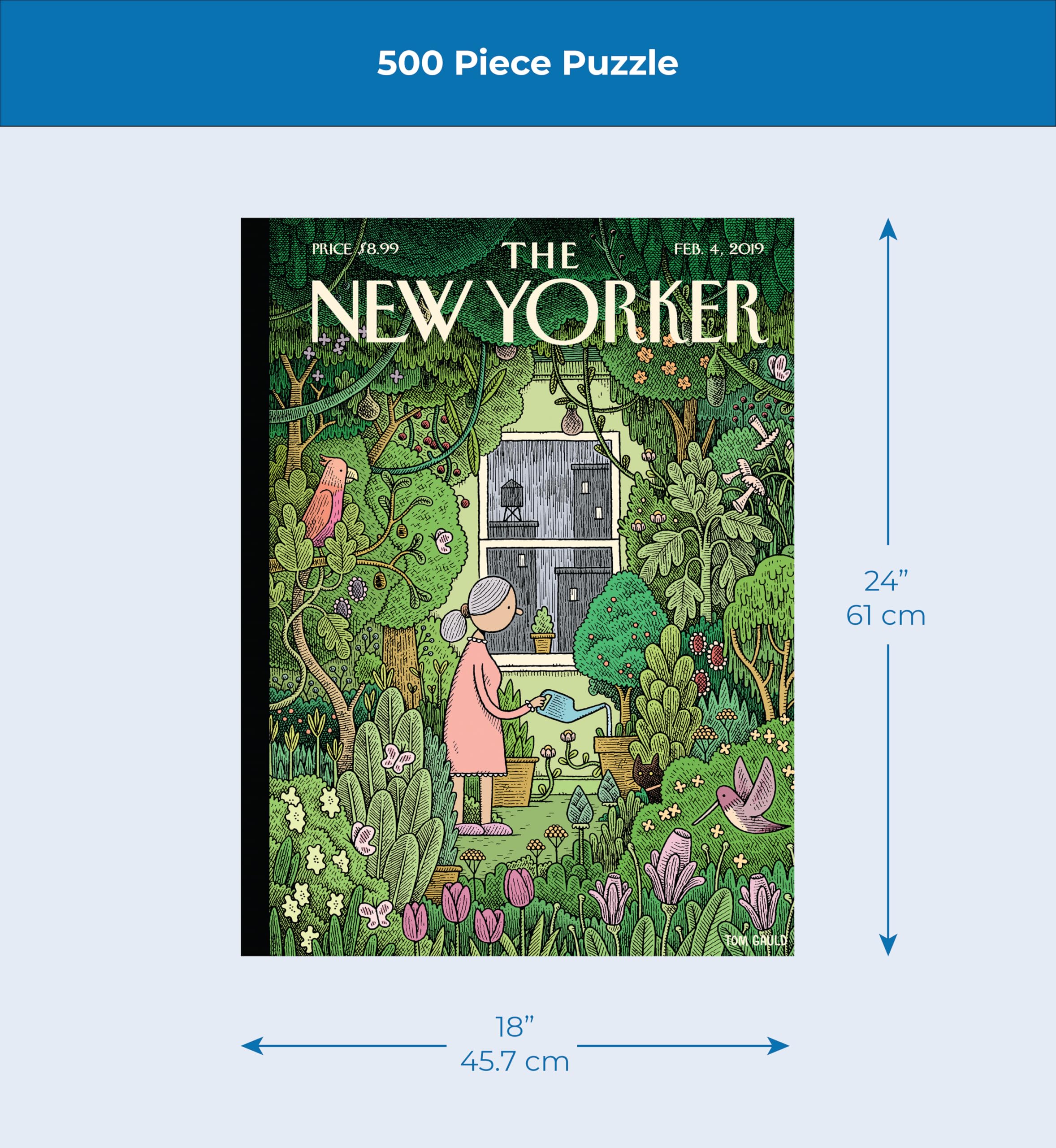 Amazon.com: New York Puzzle Company - New Yorker Winter Garden