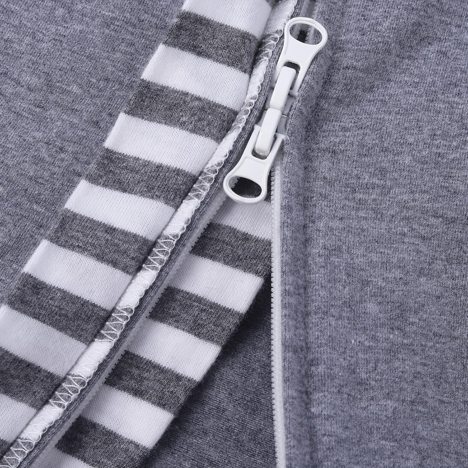 Baby Blanket Sack with Arms Free Design,Transition to Arms Free Wearable for Newborn Girl and Boy, Large 6-9Months, Grey Color - Image 3