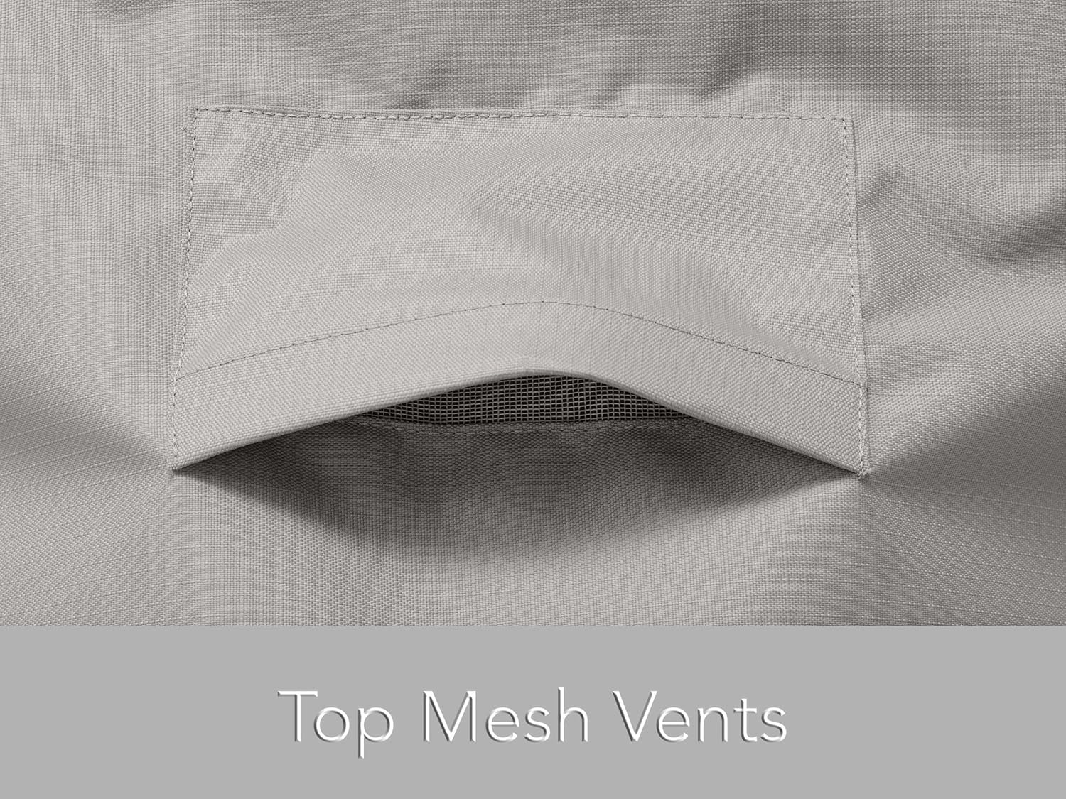 Covermates Square Patio Heater Cover - Heavy-Duty Polyester, Weather Resistant, Water Resistant Zipper, Grill and Heating, 18W x 87H, Ripstop Grey