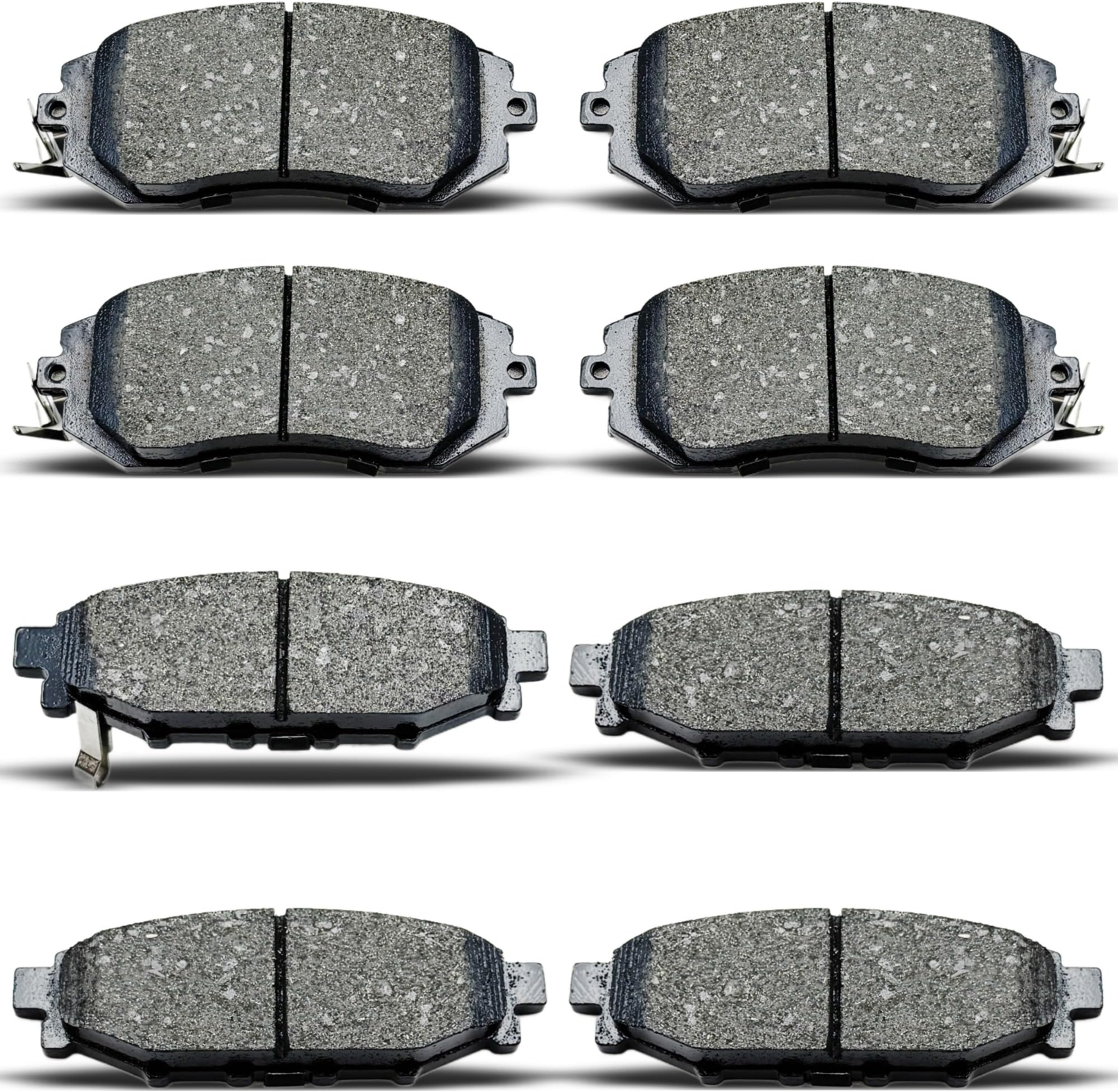Front Rear Ceramic Brake Pads 8 Pieces Set fit for 2013 Scion Fr-S,for 2011/2015-2016 Subaru Impreza,for Subaru BRZforester Legacy Outback Crosstrek XV Crosstrek
