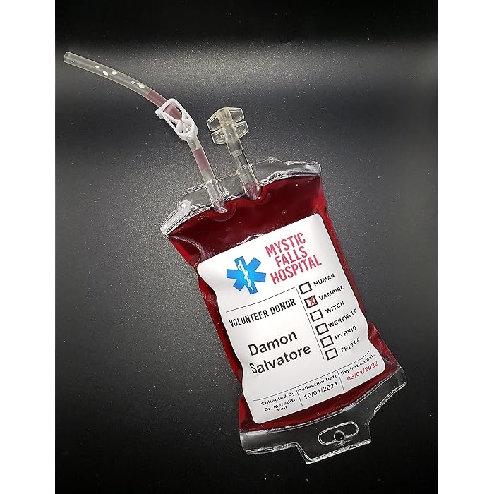 Buy Vampire Diaries Drinkable Fake Blood Bag Party Cup 12oz Mystic