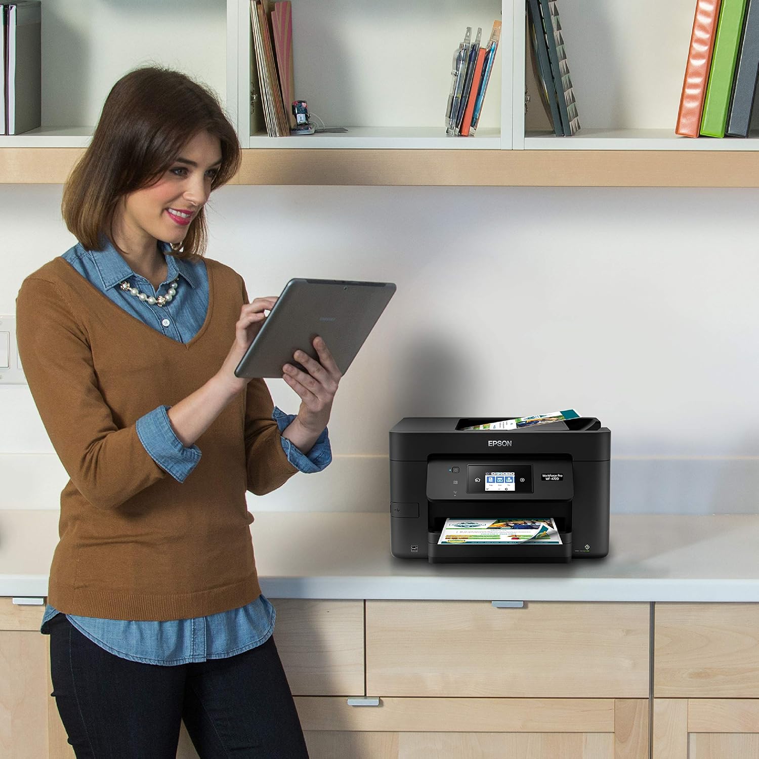 Epson WorkForce Pro WF-4720 Wireless All-in-One Color Inkjet Printer, Copier, Scanner with Wi-Fi Direct, Amazon Dash Replenishment Ready