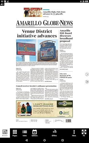 Amarillo Globe News Print Edition