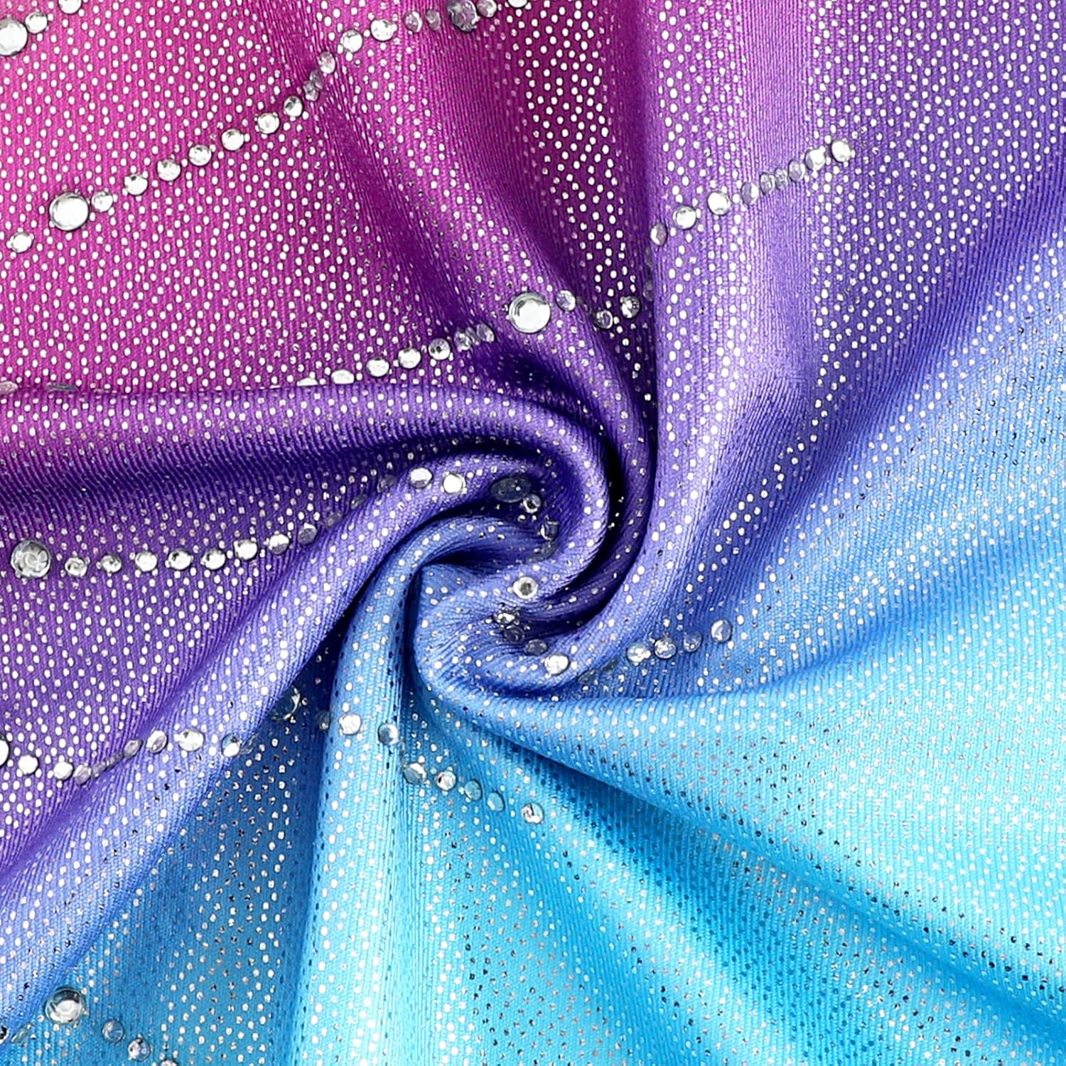 Long Sleeve Gymnastics Leotards for Girls Sparkly Rainbow Colorful Dancewear Gymnastics Outfits for Girls 2-10 Years - Image 4