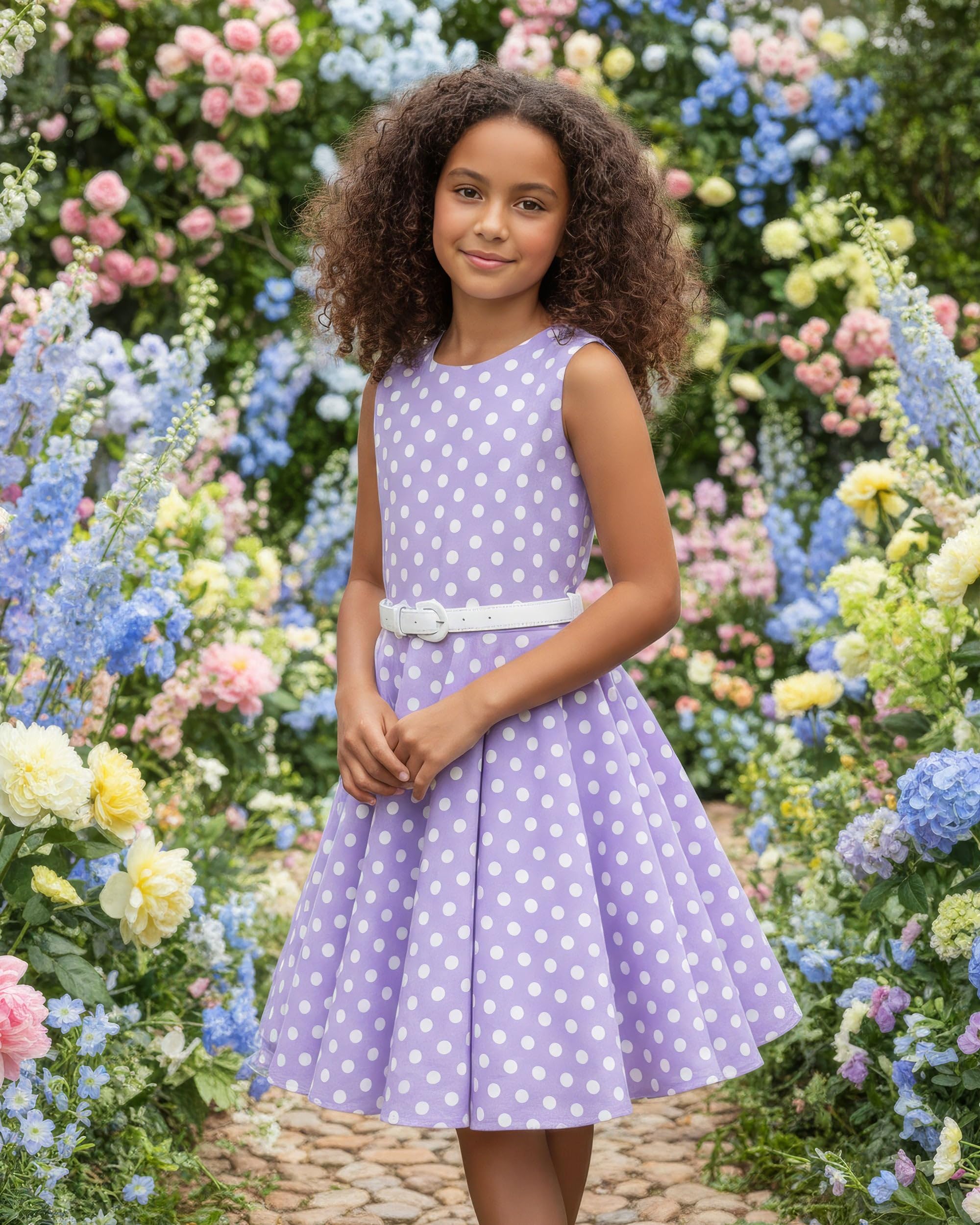 BlackButterfly Enfants Robe Années 50 Vintage 'Audrey'