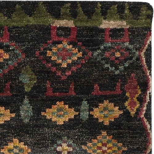 Miniatura 9 de SAFAVIEH Tangier Collection - Alfombra de área de 8 x 10 pies, color negro, yute tribal marroquí bohemio anudado a mano, ideal para zonas de alto