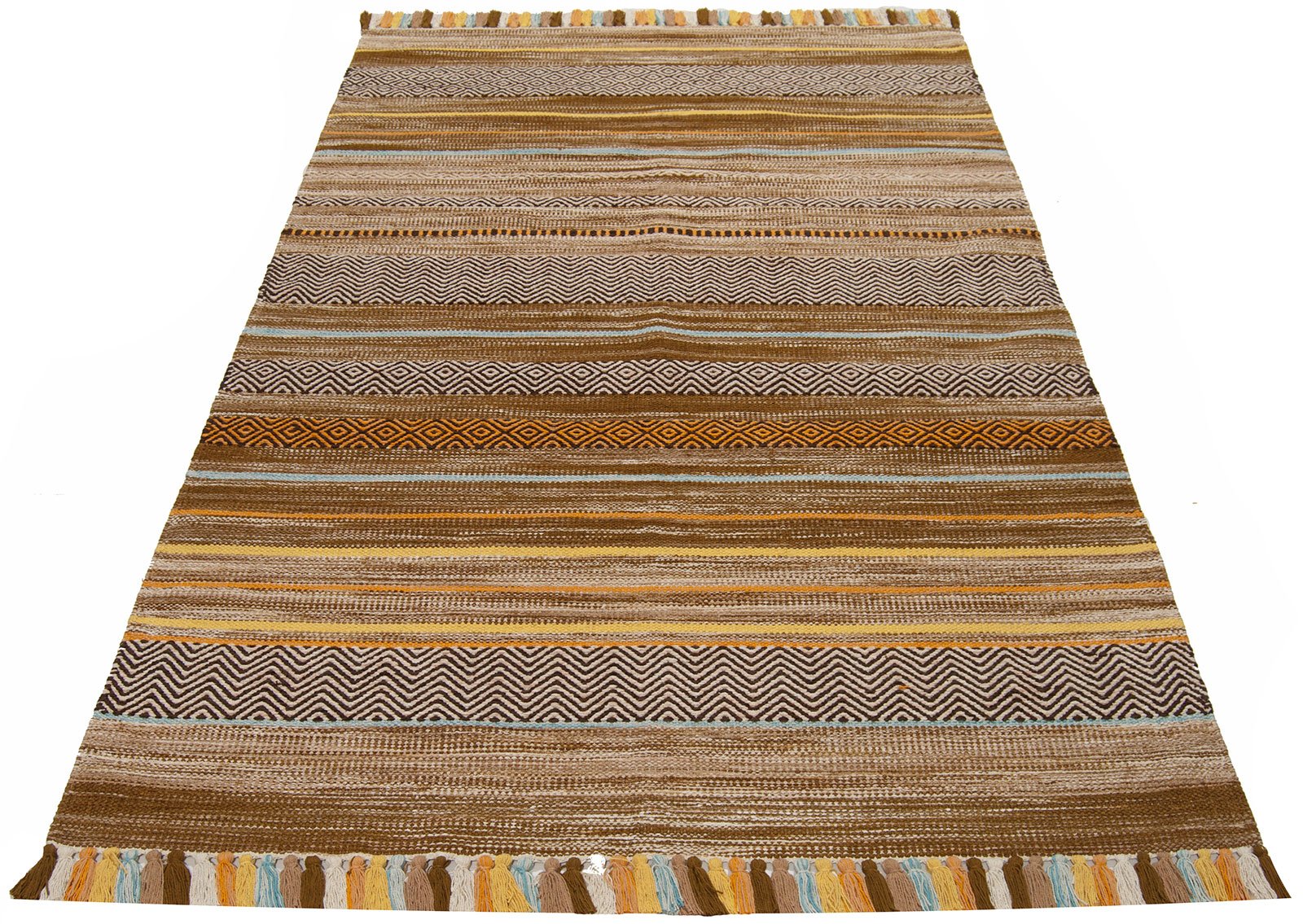 Galleria Farah1970 - 220x160 CM Kilim Autentico, Originale e Fatto a Mano Ideale Per la Sala , Salotto , Ufficio , Seconda casa e la cucina