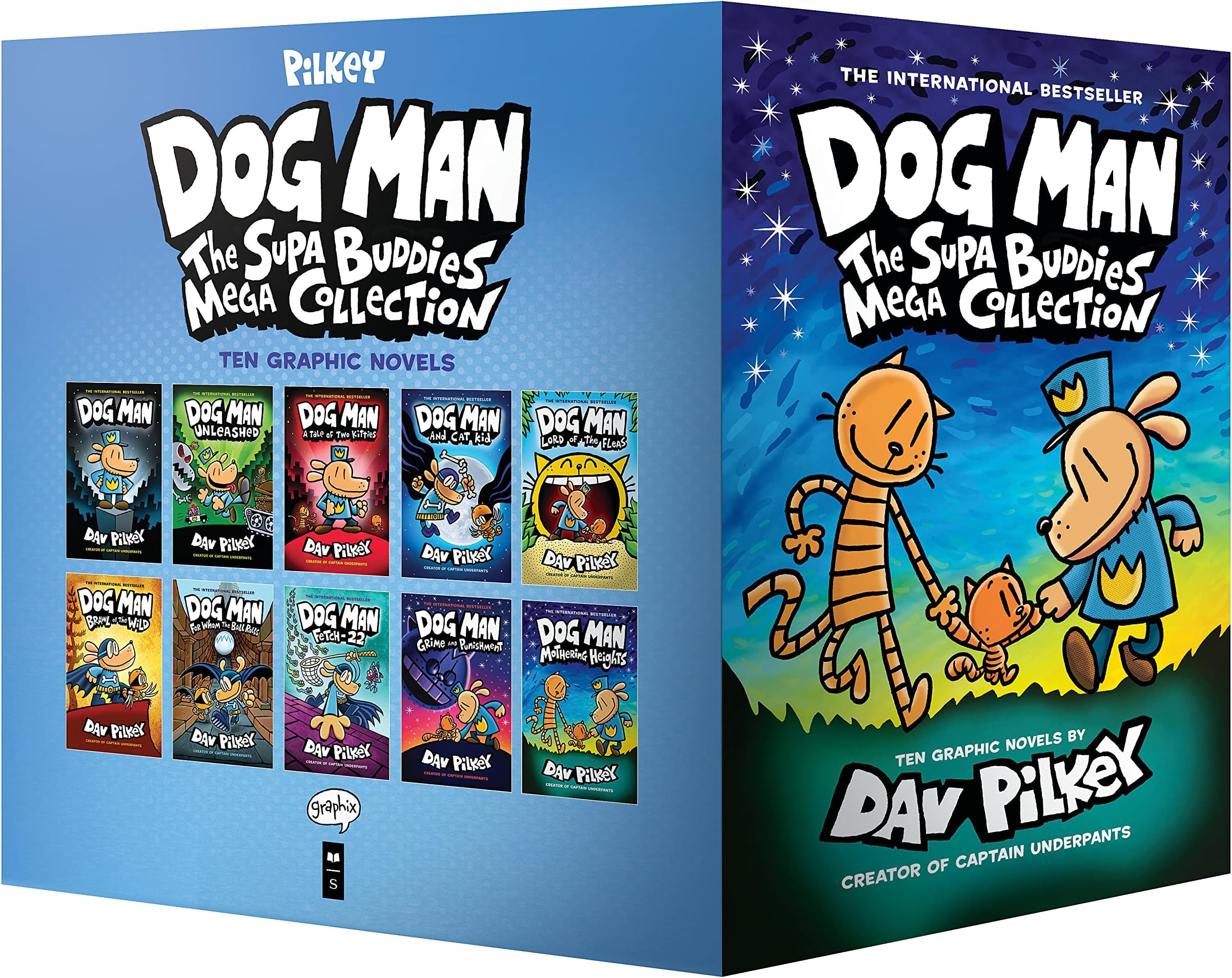 Boxed - Dog Man: The Supa Buddies Mega Collection: From the Creator of Captain Underpants (Dog Man #1-10 Box Set)