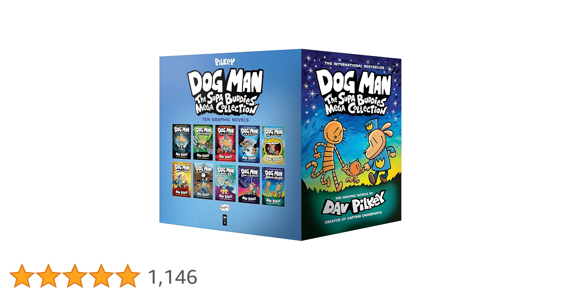 Dog Man 10 巻セット Dav Pilkey英語絵本　漫画　ハードカバー Dog Man 10 巻セット Dav Pilkey英語絵本 漫画 ハードカバー NEW