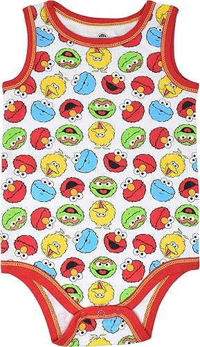 Miniatura 4 de Sesame Street Paquete de 5 mamelucos sin mangas para bebé niño y niña