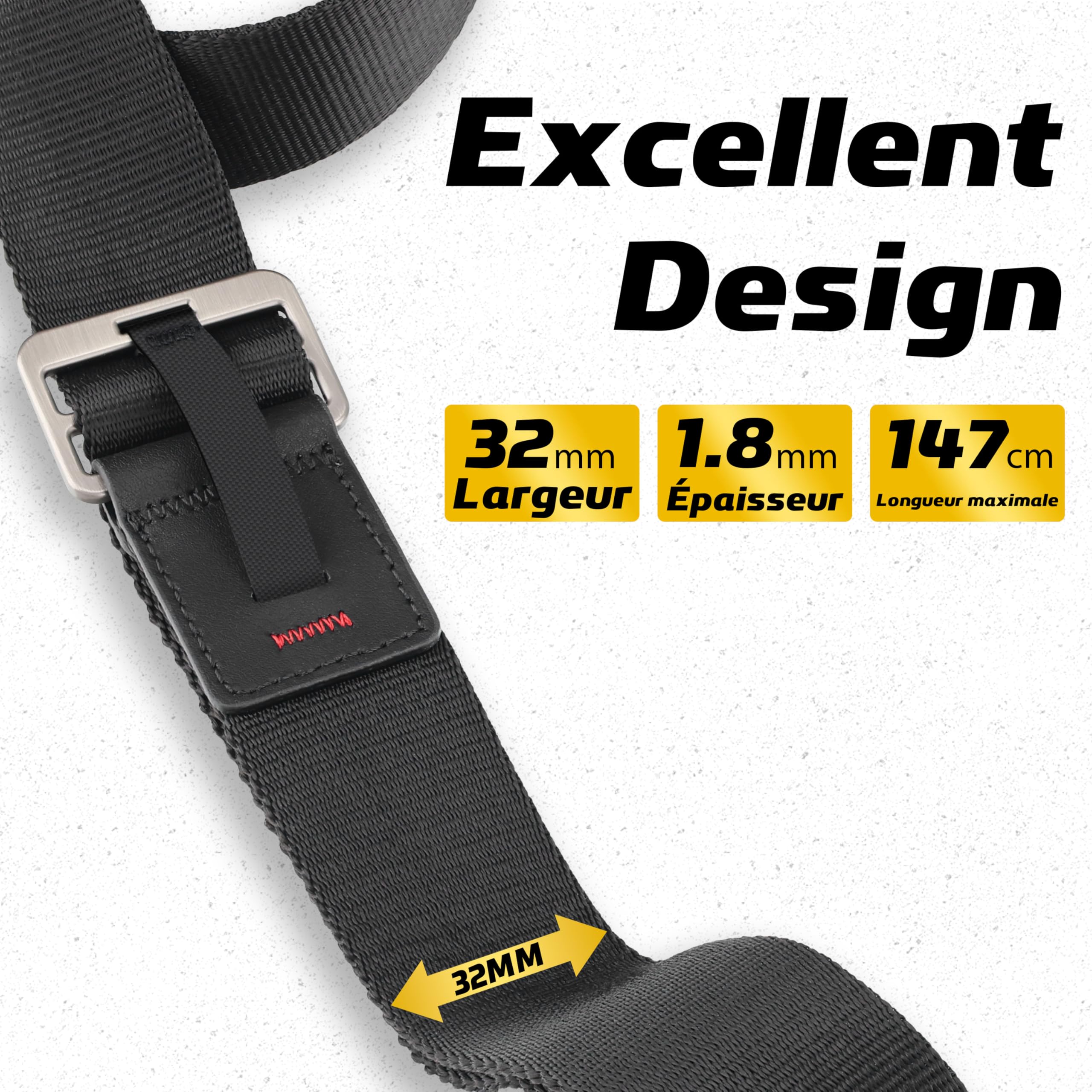 Sunya Sangle pour Appareil Photo équipée d'une boucle de libération rapide. Sangle en Corde Nylon Compatible avec Appareils Photo DSLR ou Mirrorless,avec une capacité de charge de 90KG