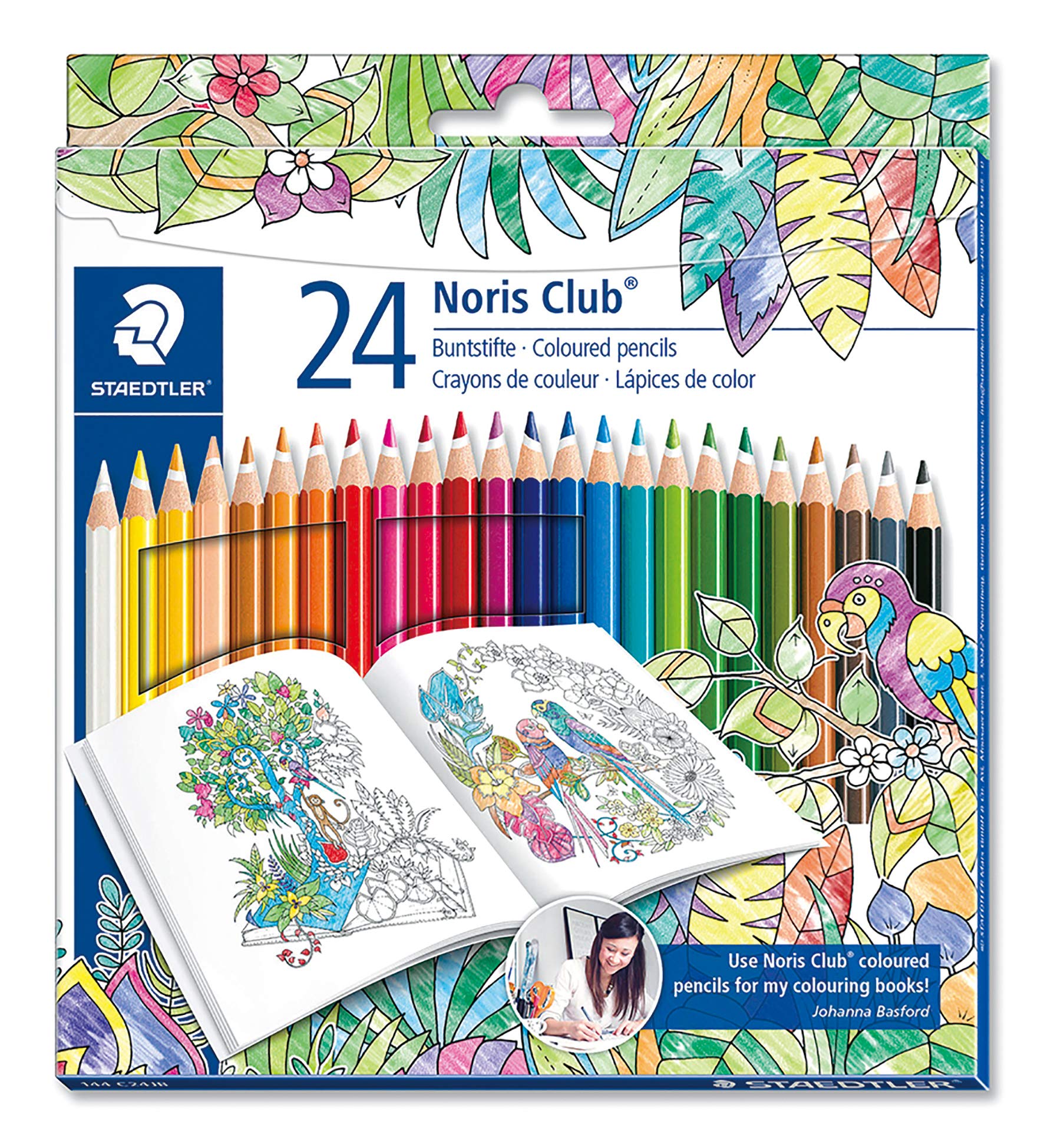 Buy Staedtler 144 C24JB Noris Club Colouring Pencils, Johanna Basford