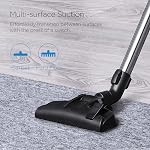 Aspirateur traîneau Eureka sans sac pour tapis et sols durs, aspirateur léger puissant avec grand réservoir à poussière, tube d'extension, outil de crevasse 2-en-1, buse de sol, bleu, Whirlwind NEN110B avec filtre