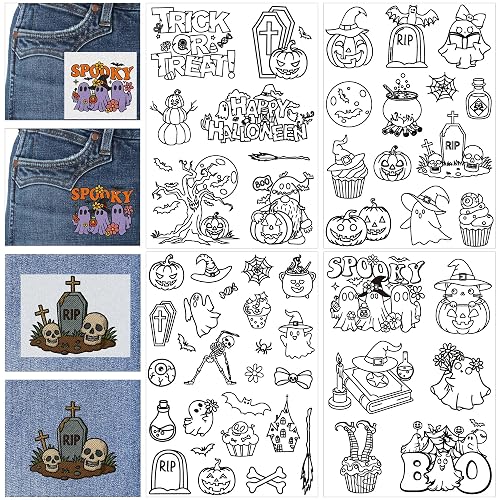 Water Soluble Stabilizer Embroidery Pattern - Halloween Stick & Stitch