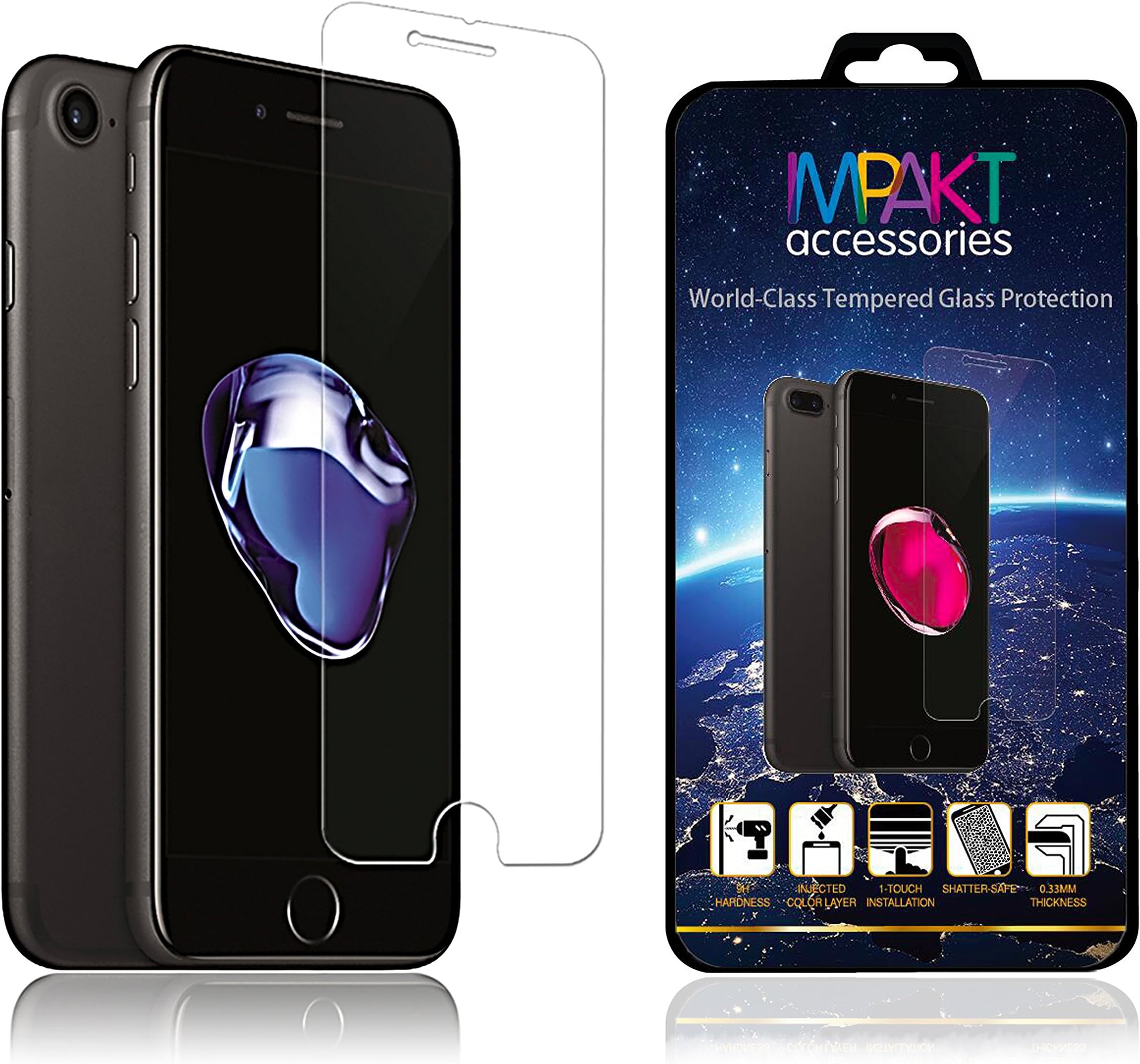 FLASH SALE ENDS SOON! iPhone 6S/6 (4.7 inch) Screen Protector, Best Premium Quality Tempered Glass Screen Protector (4.7 inch) for Apple iPhone 6S/6 (2015/4) 9H Hardness, 0.33mm Thickness and Easy Bubble-Free Installation [Lifetime Warranty]