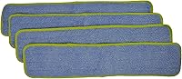 Vista 3 de CleanAide Super Absorbent Microfiber Wet Mop Pad Refills with Hook & Loop Backing for Home & Commercial Use, Washable & Reusable, Pull Tab for Easy
