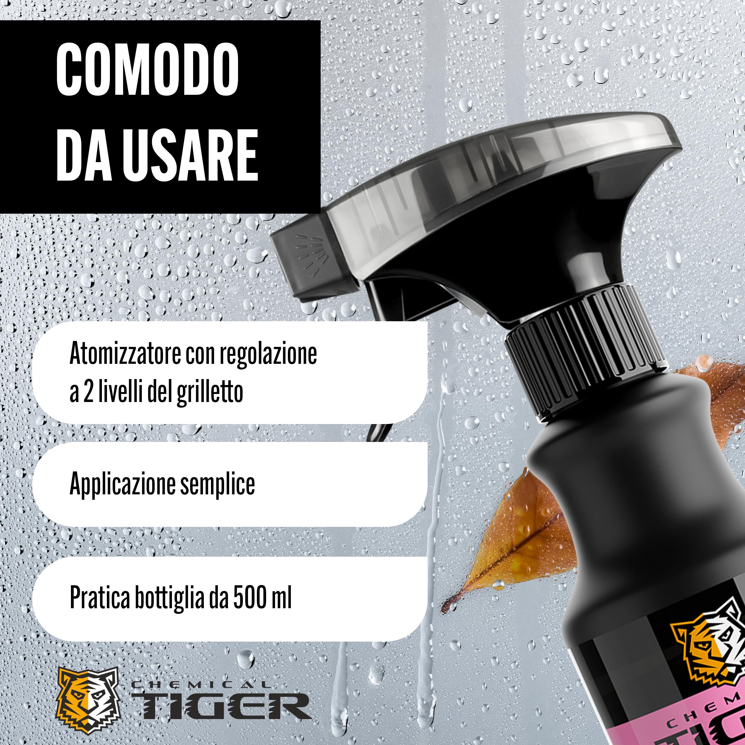 Spray antiappannante per occhiali, parabrezza dell'auto - Antiappannante per finestrini, specchietti retrovisori e laterali - PERFECT Antifog 500 ml