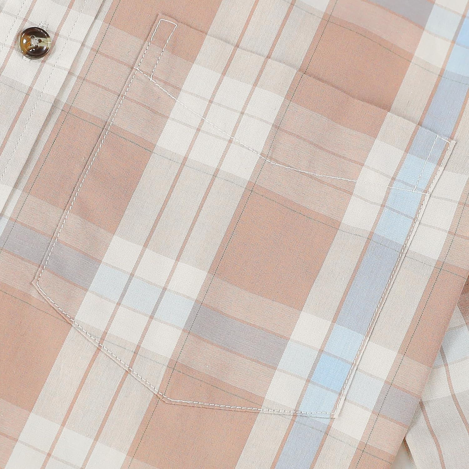 Dubinik® Mens Short Sleeve Button Down Shirts Soft Breathable Summer Vintage Regular Fit Lightweight Men's Casual Shirt - Image 5