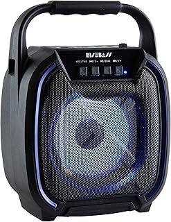 Portable Wireless Bluetooth Speaker with TWS Function - Rechargeable Bluetooth Speaker for iPhone, Android, iPod and More - Mini Speaker with Party Lights for Indoor and Outdoor Use.