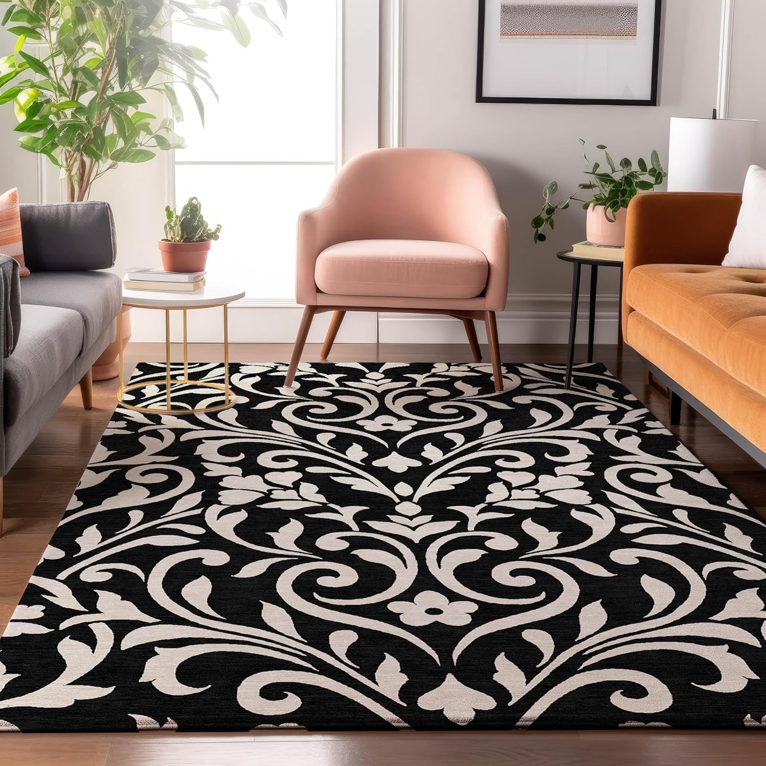 Addison Rugs Mayfield AMF875 Lavender 2'3" x 7'6" Indoor Premium Machine Washable Runner Rug, Silky Soft, Easy Clean, Non Shedding, Bedroom, Living Room, Dining Room, Kitchen, Patio Rug