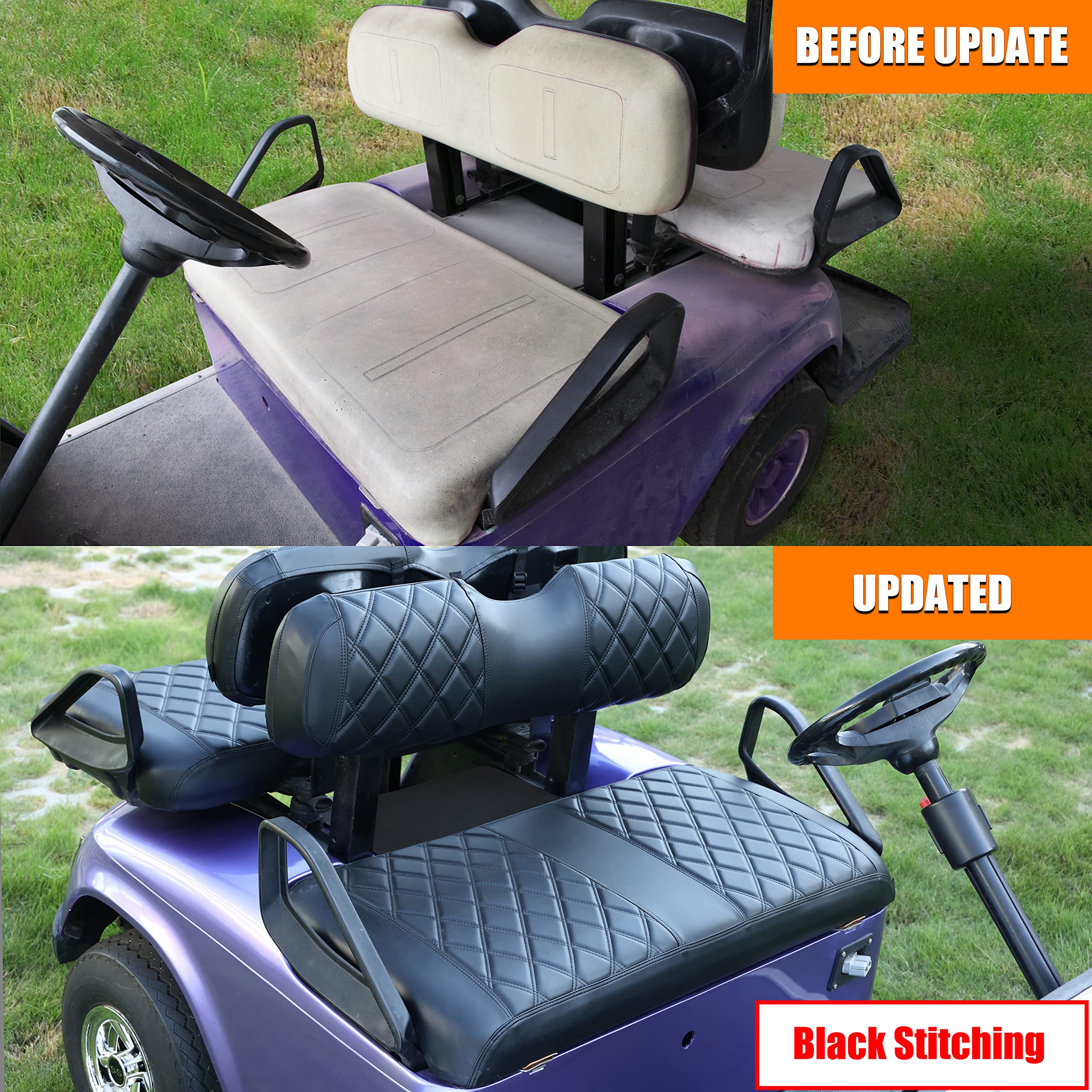 Amazon.com: NOKINS Golf Cart ET Front Seat Covers Suitable for