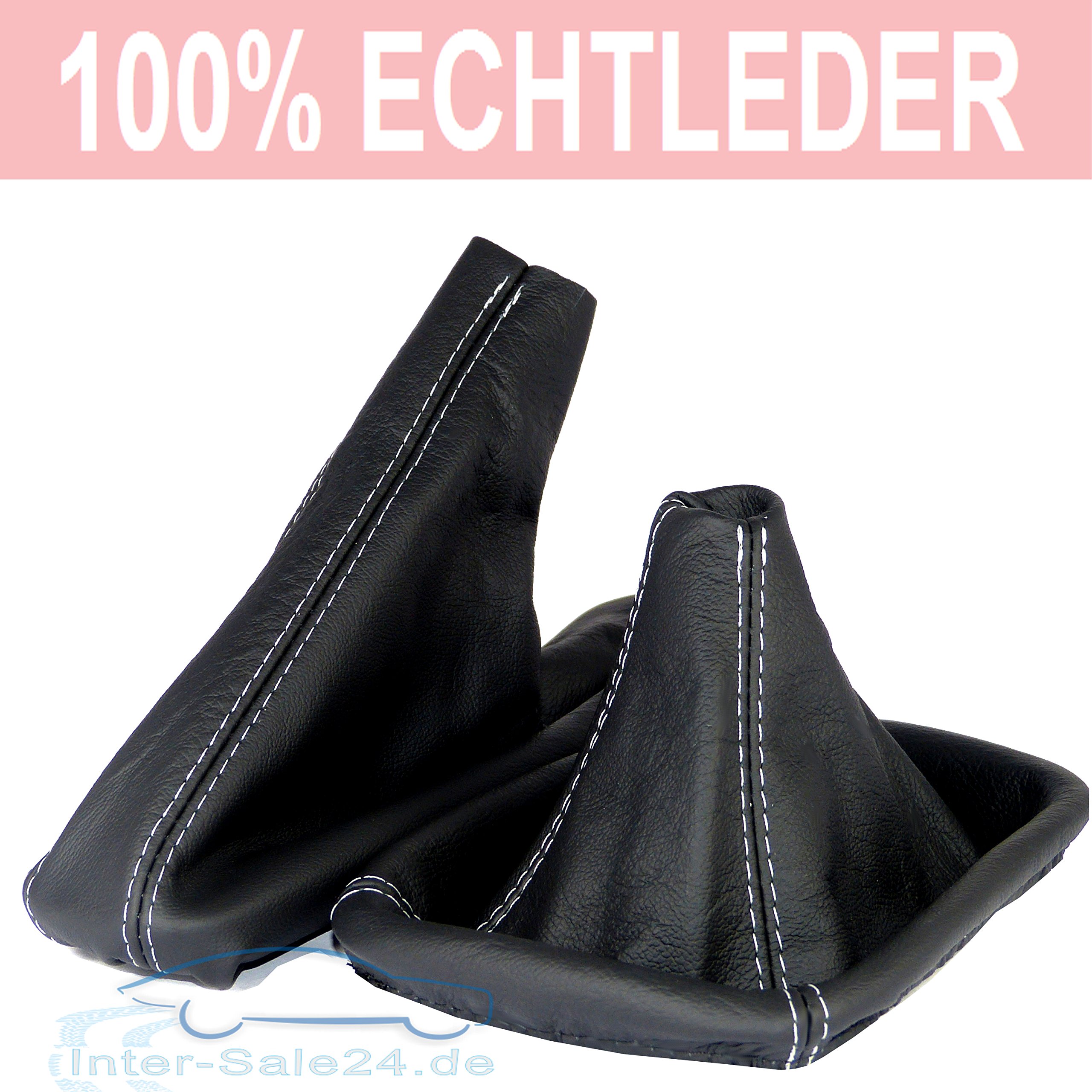 L&P Soufflet Levier De Vitesses Cuir Véritable BMW Série 3 E46 1998-2006 - Noir