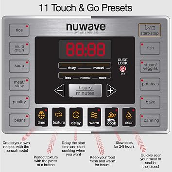 Nuwave Nutri-Pot 6-Quart Digital Pressure Cooker with Sure-Lock Safety System