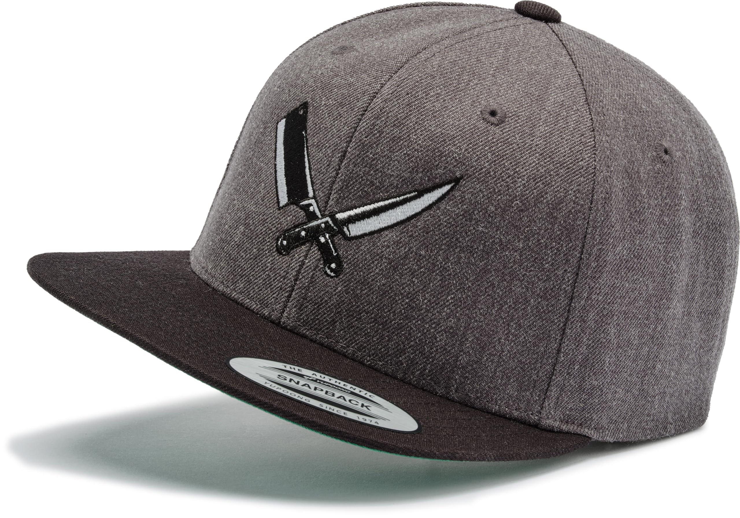 Casquette Flexfit Snapback – Motif Couteau De Boucher – Taille Unique Réglable – 80% Acrylique, 20% Laine – Streetwear Unisexe