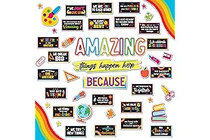 Decorably Bulletin Board Decorations for Elementary Classroom