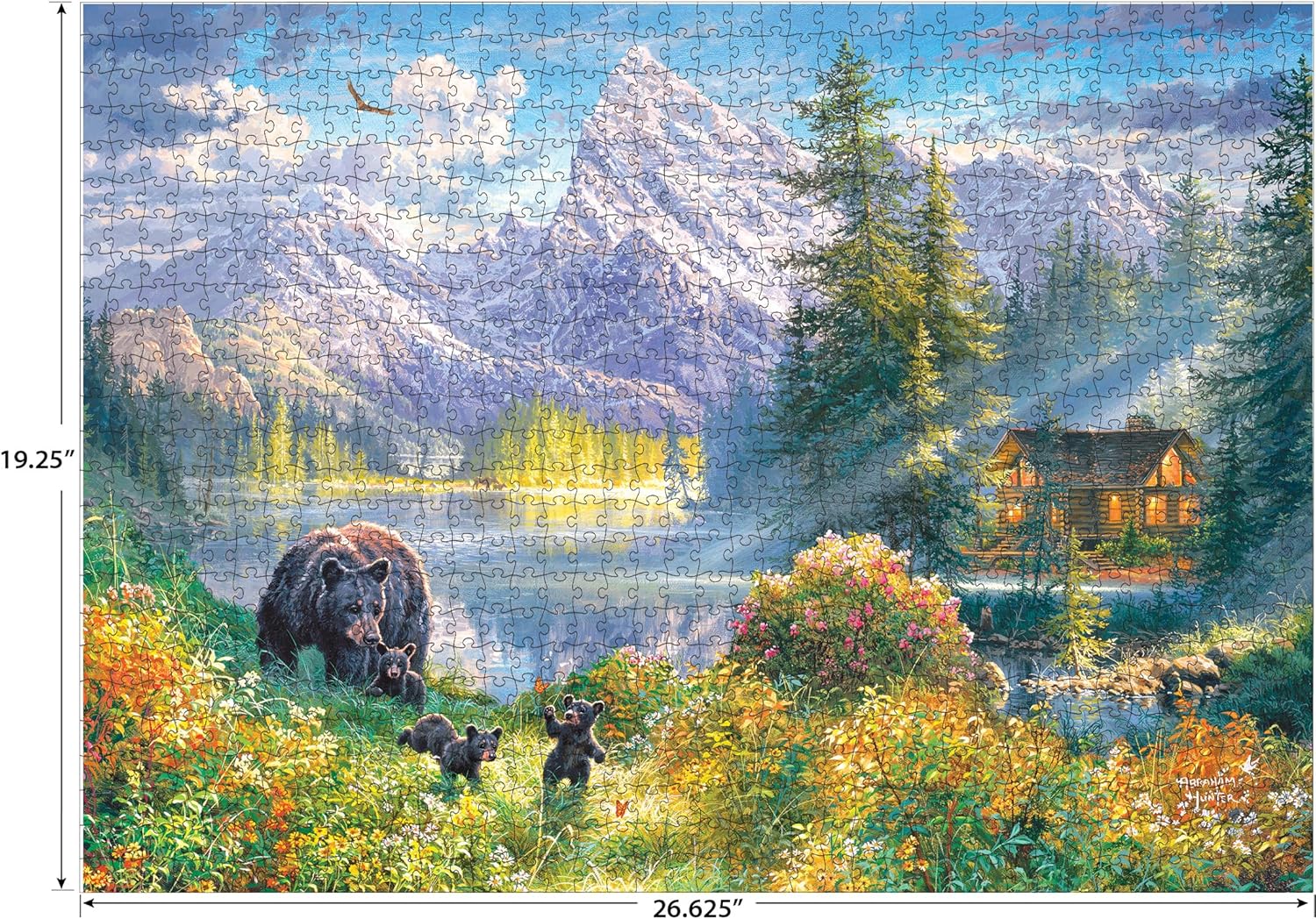 RoseArt - Abraham Hunter - Mountain Morning - 1000 Piece Adult Jigsaw Puzzle