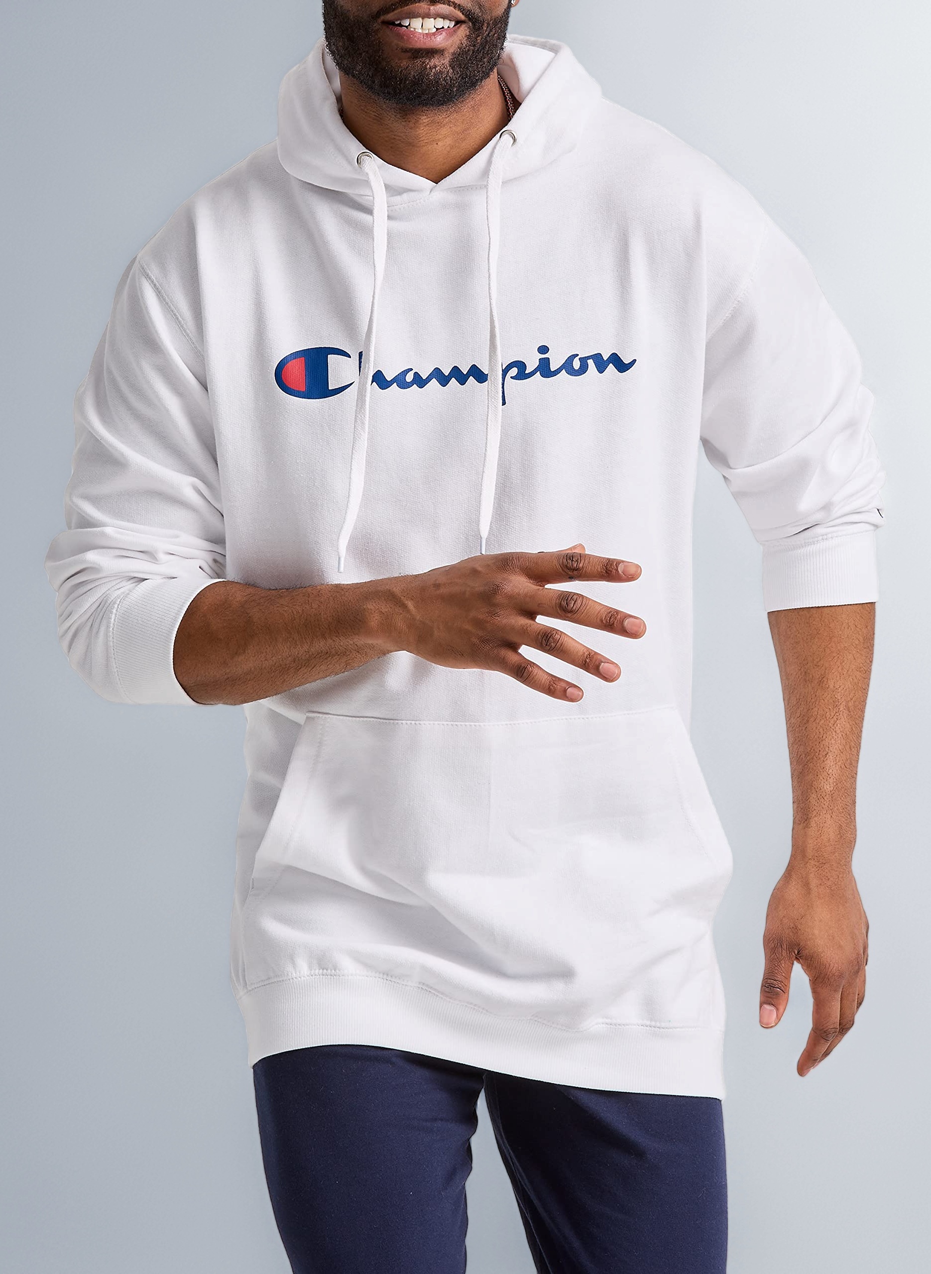 Champion Men's Graphic Powerblend Fleece Pullover Hood Hooded Sweatshirt (pack of 1)