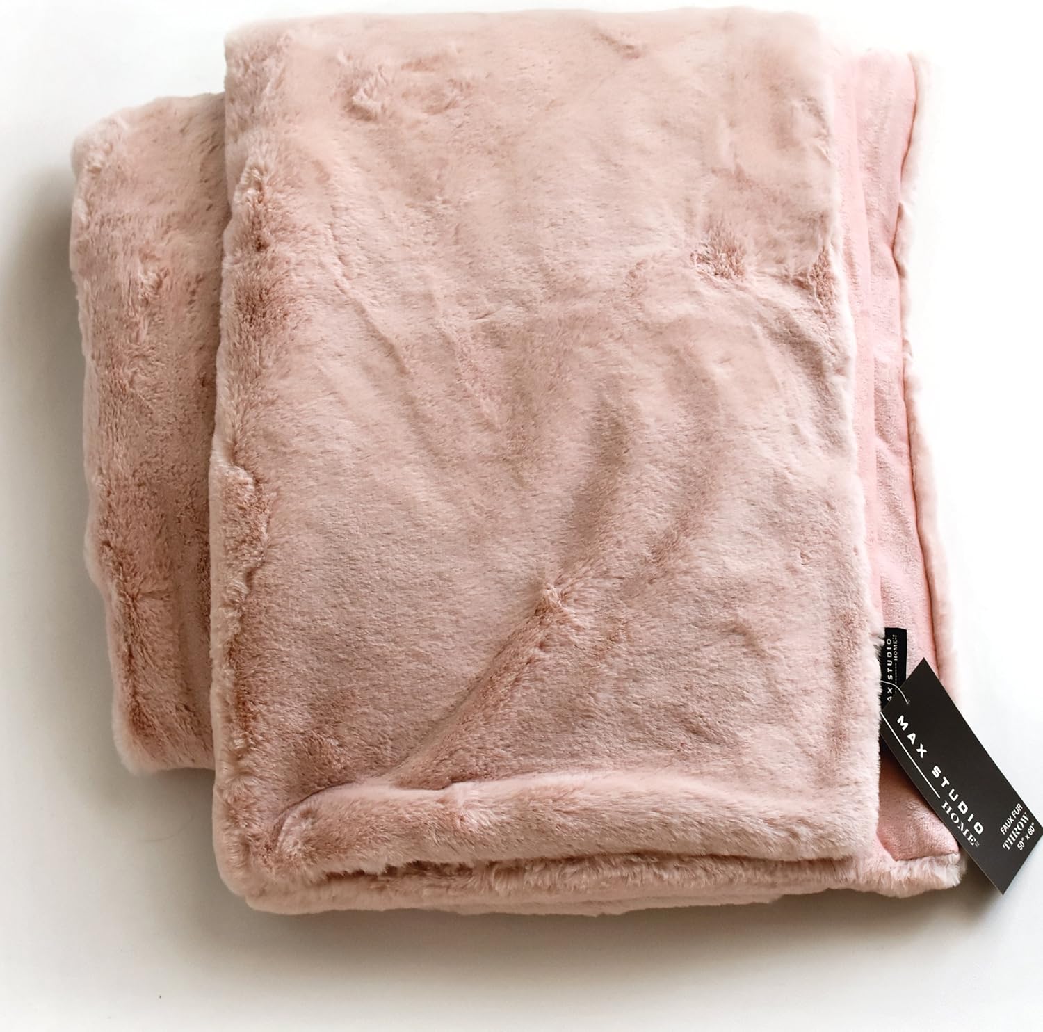 Max Studio Home Modern Faux Fur Throw By MAXSTUDIO Plush
