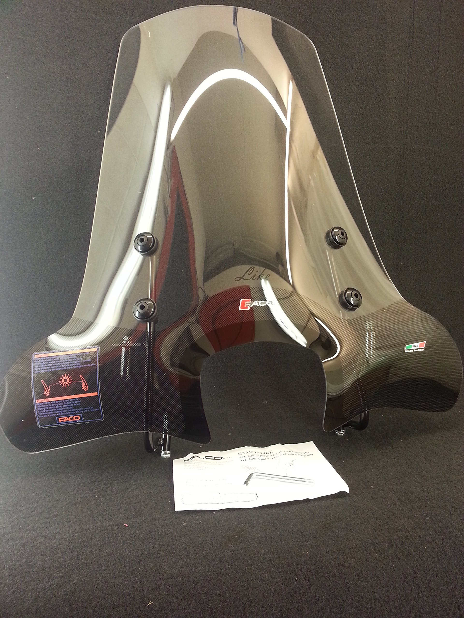 PARABREZZA KIMCO LIKE - LIKE LX 50/125/200cc anno 2009 fino al 2016 SERIGRAFATO ART.22996