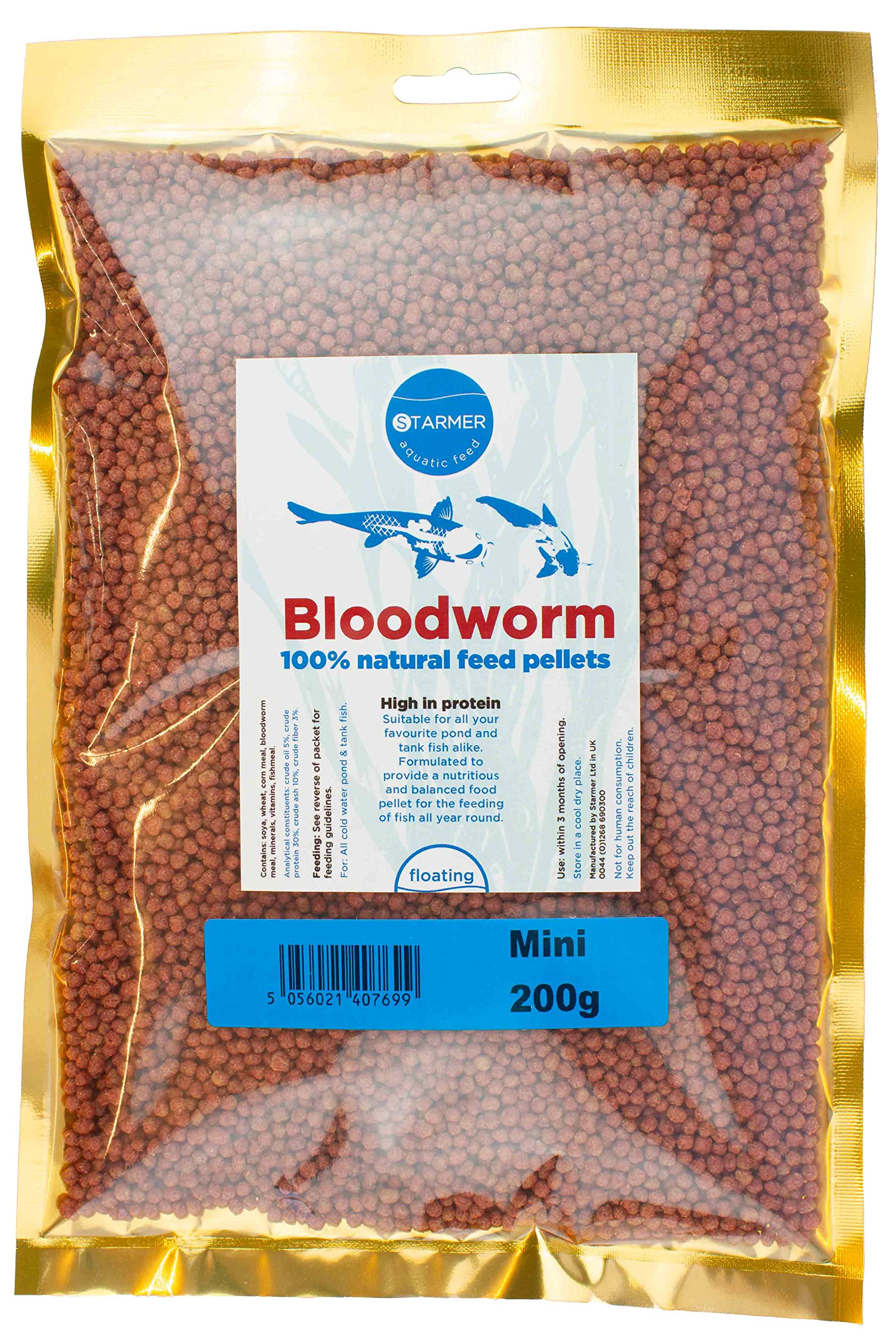 Bloodworm floating pellets / 3mm mini / 200g
