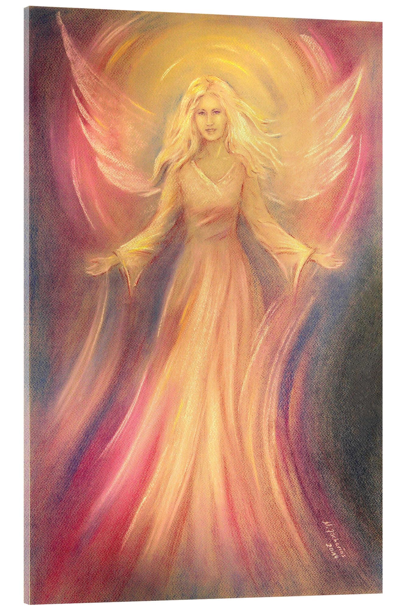 Angel of light and love Obraz na szkle akrylowym Marita Zacharias 90 x 130 cm Obrazy Dekoracja ścienna