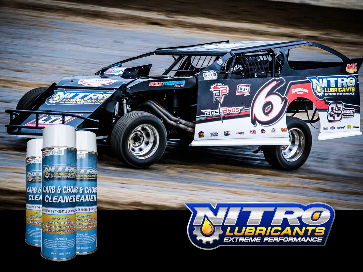 Nitro Lubricants Carburetor and Choke Cleaner - Automotive Carb, Throttle Body, Sensor, and Wire Spray Cleaner - Safe for Small Engine Cleaning 2 and 4 Stroke/Cycle Motors : Automotive