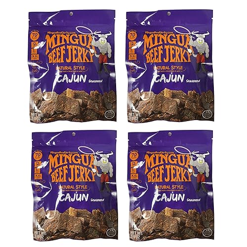 Charqui picante de res Mingua 4unidades paquetes de 4 35 oz Total de 14onzas