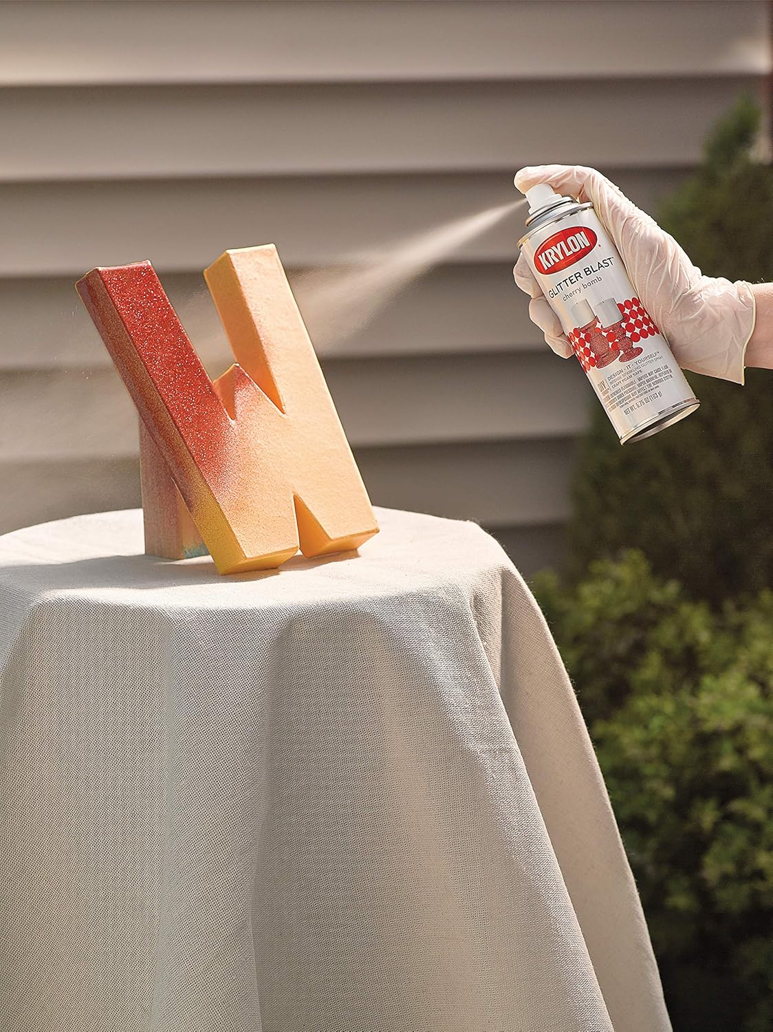 Krylon K03806A00 Glitter Blast Glitter Spray Paint for Craft Projects, Cherry Bomb Red, 5.75 oz : Arts, Crafts & Sewing