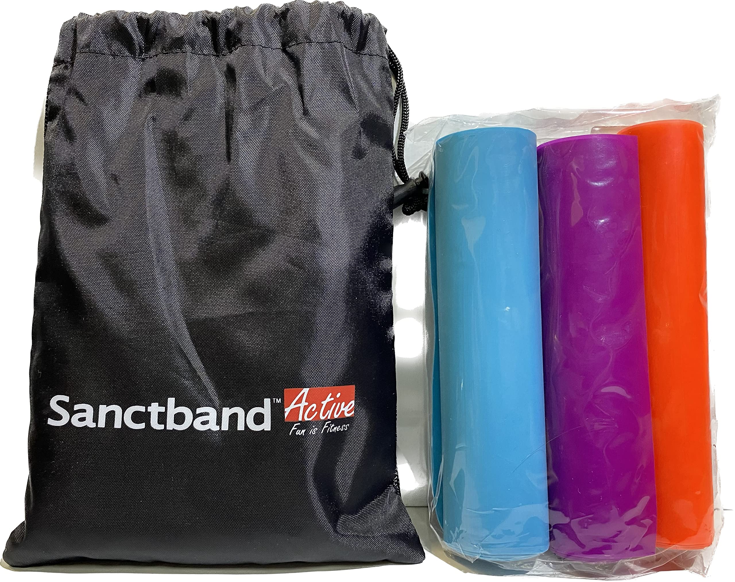 EX-Band 2.5 Meter Retail Box Amber, Purple, Teal. Size: 0.25/0.30/0.40 Mm(T) x 15Cm(W) x 2.5M(L) Exercise Band (Medium, Heavy, Extra Heavy) Resistance Training